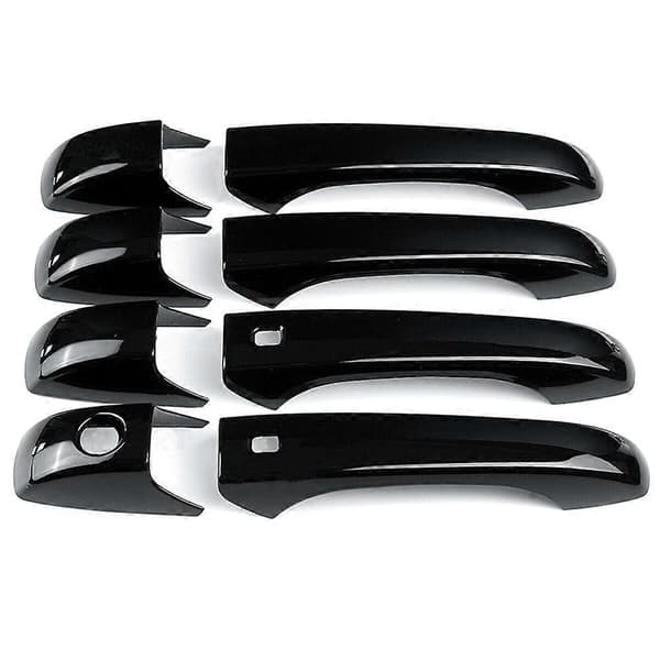 8 stk./sæt blank sorte udvendige dørhåndtag til Grand Durango 2011-2019 Black