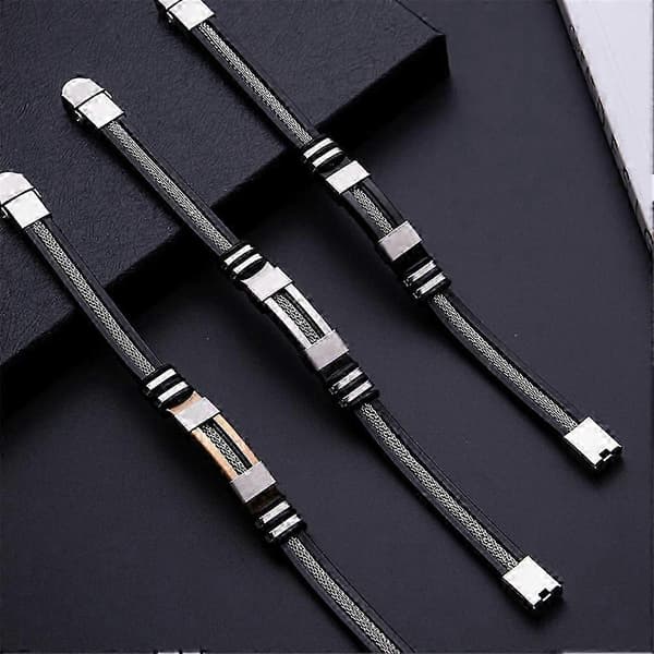 Oveallgo Sugarfirm Titanium Armbånd Rustfrit Stål Elektropletterede Armbånd only 1pc hook
