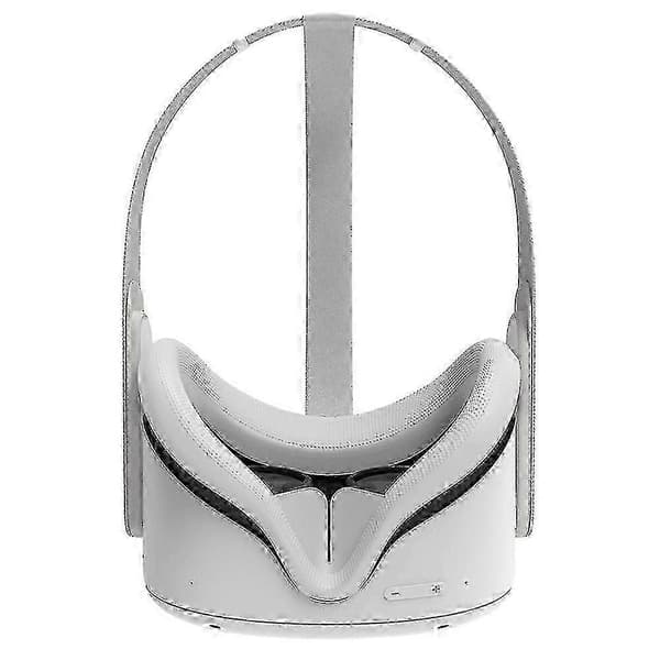 Oculus Quest 2 VR Ansiktspute, Silikon Komfortabel Svettetett Puterstatning Silver Grey