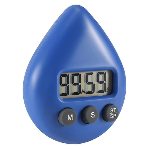 Digitalt baderomsklokke vanntett dusjklokke timer Blue