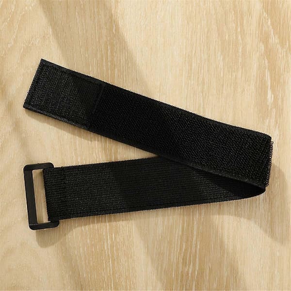 25x600mm 10-delars Elastiskt Armband Mjuk Elastisk Fästrem Vattentät Väska Elastiskt Spänne Str Black