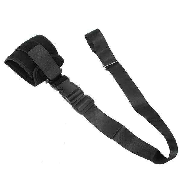 Pasienters lemmerestriksjonsstropp Eldre håndledd ankel fikseringsbelte begrensninger stropp Black Lower Limb