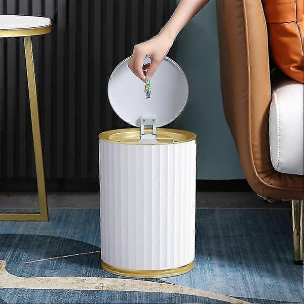 Smart Soptunna Sensor Soptunna för Kök Badrum Hushåll Vardagsrum Sprickor Soptunna C