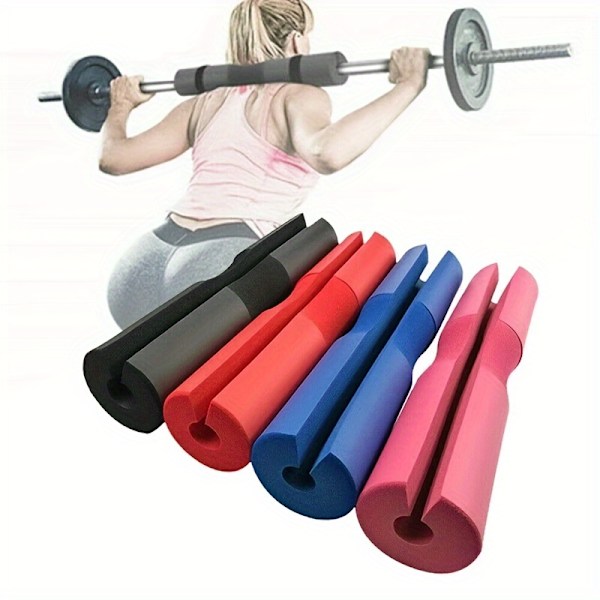 Vægtstang Skulderpuder Fortykket Skridsikker Gym Fitness Vægtløftning Squat Dumbbel Nakke Støtte Beskyttelsespude Styrketræning Pink