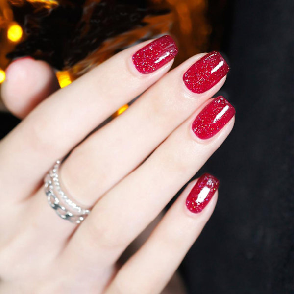 Semi-permanenta Nagellackspennor - Set med 5, 3-i-1 Nagelgelpennor 0.1
