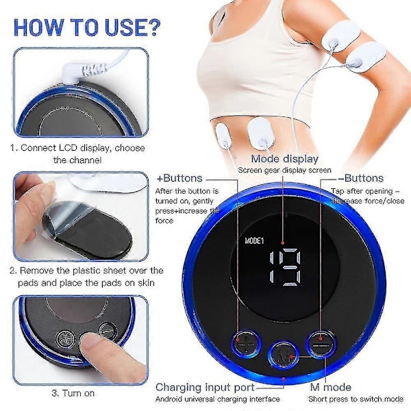 Bærbar Ansigtsløftende Strøm Muskelstimulator Ems Ansigtspleje Massager Øjen Skønhedsenhed - ya With Remote Control