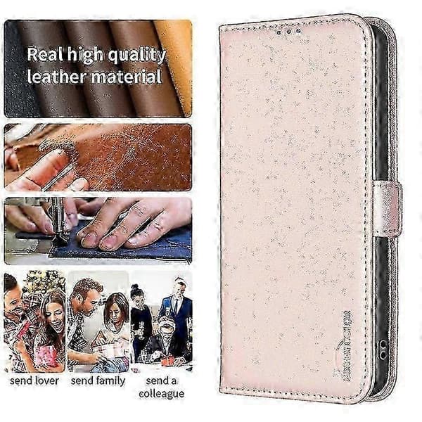 Samsung Galaxy A56 5G Plånboksfodral i Läder Pink