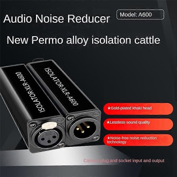 XLR eliminerer støj Ground Loop Audio Isolator eliminerer støj