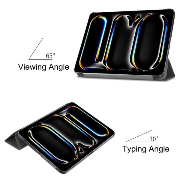 iPad Pro 11 2024 Deksel Tri-Fold Svart 235