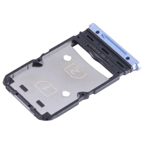 (Ny) För Infinix Zero X Pro X6810 SIM-kortsfack + Micro SD-kortsfack Blue