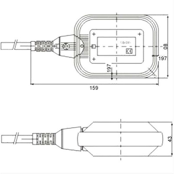 10m 250V 16A Submersible Pump Float Switch
