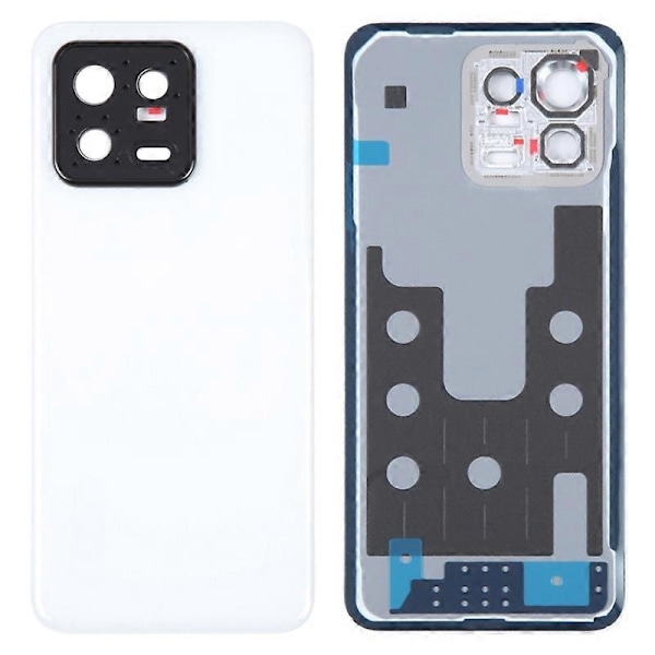 Xiaomi 13 Takakannen Akun Kotelo Kameran Rengaslinssin Suojuksella Varaosa - Vihreä Multicolor White