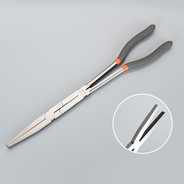 5 stk. 28 cm (11\") ekstra lange næb-tang lige 90/45/25 graders buede tænger T