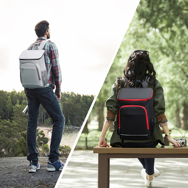 Mopila 30L Kylryggsäck Vattentät Alcaderzo Väska för Picknickar, Vandring, Strand Grey