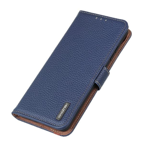 KHAZNEH iPhone Air Wallet Case Genuine Leather - Blue