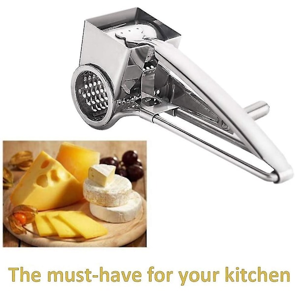 Handhållen roterande ost- och nötrivare, köksredskap, manuell ostkvarn