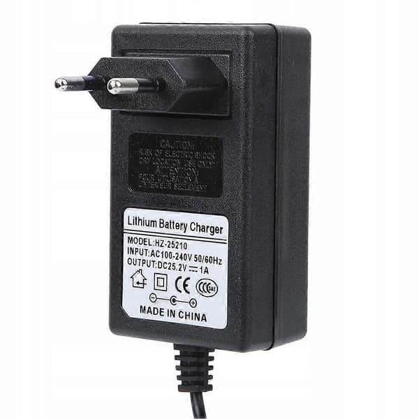 25.2v Lader For Massasje black