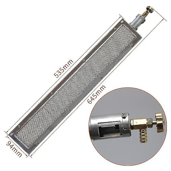Bärbar Grill Bbq Infraröd Keramisk Brännare Rostfritt Stål Keramik Gasbrännare Aluminiumplatta Infraröd Brännare Med Munstycke 22x17cmx10cm