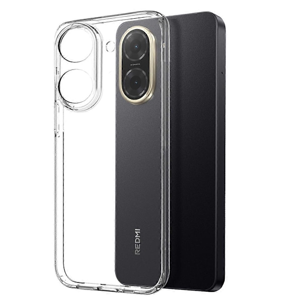 NORTHJO Skal till Xiaomi Redmi A5 4G Transparent Mjukt TPU-skal med Härdat Glas Skärmskydd