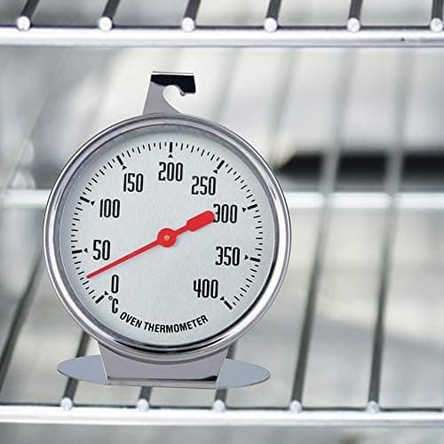 Ovntermometer Temperaturmåler Direkte Aflæsning Termometer Rustfrit Stål Probe Hold Ur Stor Kaliber Bageudstyr til Køkken
