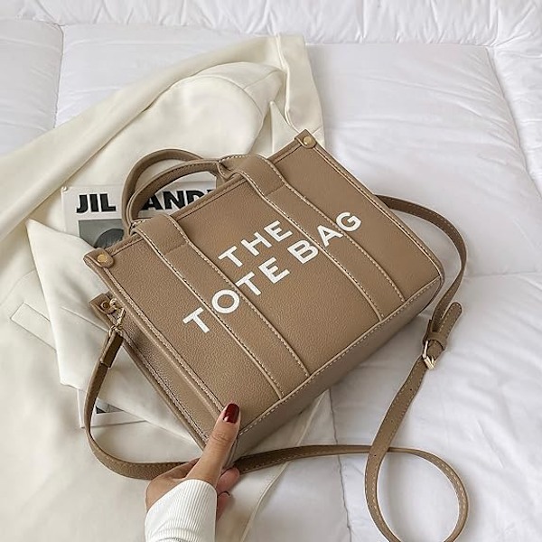 The Tote Bag för Kvinnor Dupes Mini Läder Tote Bag Liten Personlig Crossbody Handväska