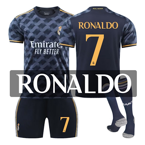 2324 Real Madrid nr 7 Cristiano Ronaldo tröja med strumpor Number 7RONALDO XL