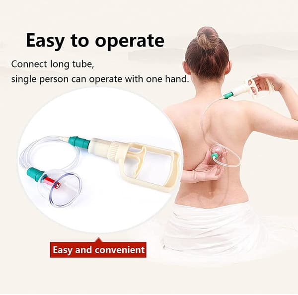 Cupping with Vacuum Pump for Treatment and Massage 12 pcs 470