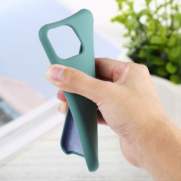 Til iPhone 11 Ensfarget Solid Silikon Støtsikkert Deksel