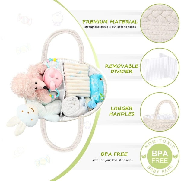 sta bebe, Bærbar sta organizer bebe, sta puslebord bebe, organizer bebe, sta gave bebe, Velegnet til produkter til Rosa 36x22x18