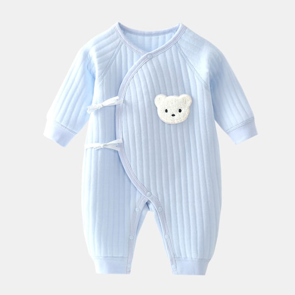Bodysuit för pojkar och flickor nya vinter bomull babykläder 0-6m 2Pcs B 6M