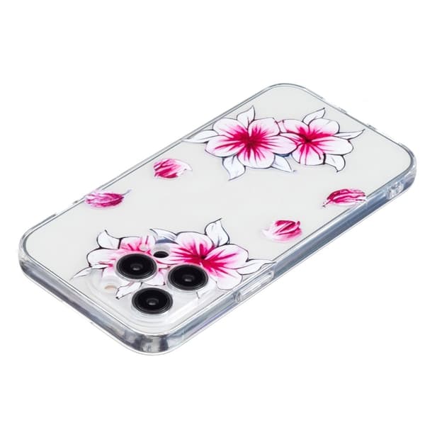 Kompatibel med iPhone 16 Pro Deksel TPU Blomster 27