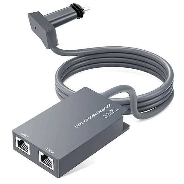 Til 2-ports Ethernet-adapter til parabolantenne satellitinternet V2 til kablet eksternt netværk A38R Grey