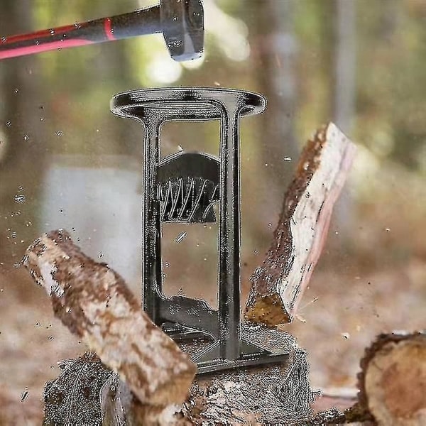 Vedklyvare - Kraftig vedklyvare i gjutjärn - Manuell klyvning - Klyver ved upp till 19,2 cm - Bättre än en yxa