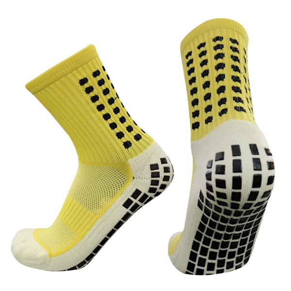 Skridsikre Socr Sokker Mænd Kvinder Udendørs Sport Grip Fodboldstrømper 38-44 US6-10 white 38-44