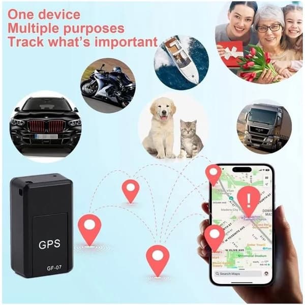 XJYDNCG Magnetisk GPS Tracker, GPS Tracker i realtid, Positionsenhed, Mini Magnetisk Bil Tracker