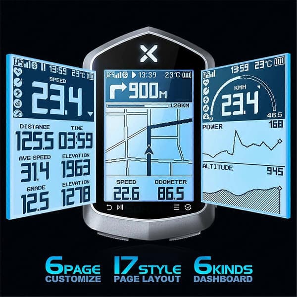XOSS NAV Plus NAV+ Cykelcomputer GPS Trådløs Speedometer Odometer