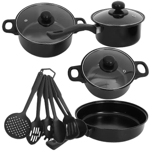 7-delt non-stick støpejerns kokekarsett