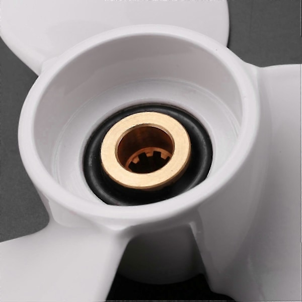 1/2X7 Kompatibel med 4Hp 5Hp 6Hp Kompatibel med 9-tandad splines Aluminiumpropellrar Utombordsbåtmotorer Marinpropeller 6E0-45943-01-El