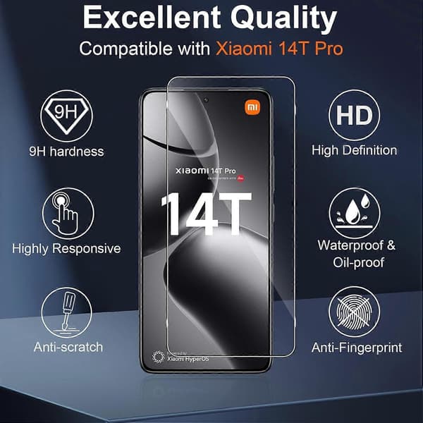 Hærdet glas til Xiaomi 14T Pro