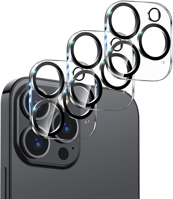 [3-Pack] Kompatibel med iPhone 14 Pro Max Härdat Glas Linsskydd 30
