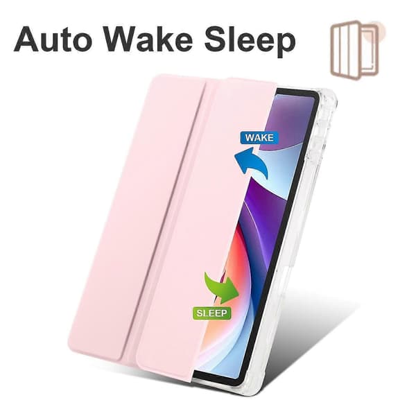 3-fold Læder Etui Til Lenovo Tab M11 / Xiaoxin Pad 11 2024 Pink