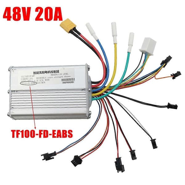 48V 20A Elektrisk Scooter Controller Dashboard Kit med TF-100 Display Scooter til Elektrisk Scooter P silverblack