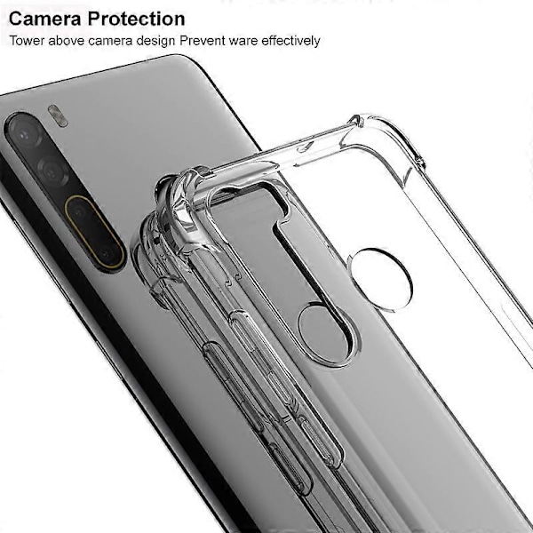 For HTC Desire 20 Pro IMAK All-inclusive Støtsikker Airbag TPU-deksel med Skjermbeskytter 12
