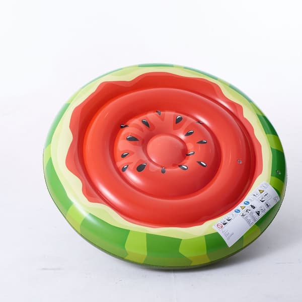 Diameter 140cm Oppustelig Vandmelon Pool Float Ride-on til Børn og Voksne