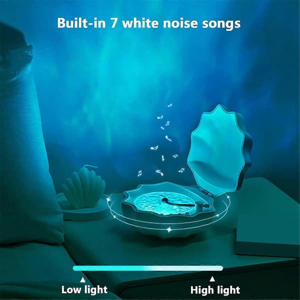 Snäckhögtalare Snäcklampa Trådlös Bluetooth-högtalare Blå