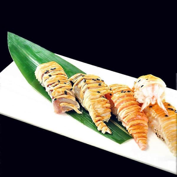 100 stk. bambusblader for fatutstilling, sushi, dekorative blader, sashimi-servering, bambusblader