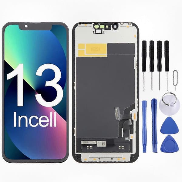 HD In-Cell LCD-skärmbyte för iPhone 13 - Kompatibel med Apple iPhone 13 skärmmontering
