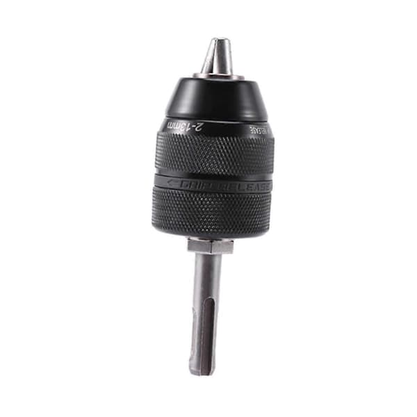 SDS Borepatron Skruetrækker Fatning Hurtigskift Adapter Konverter Fatning Perforator Forkromet E Black