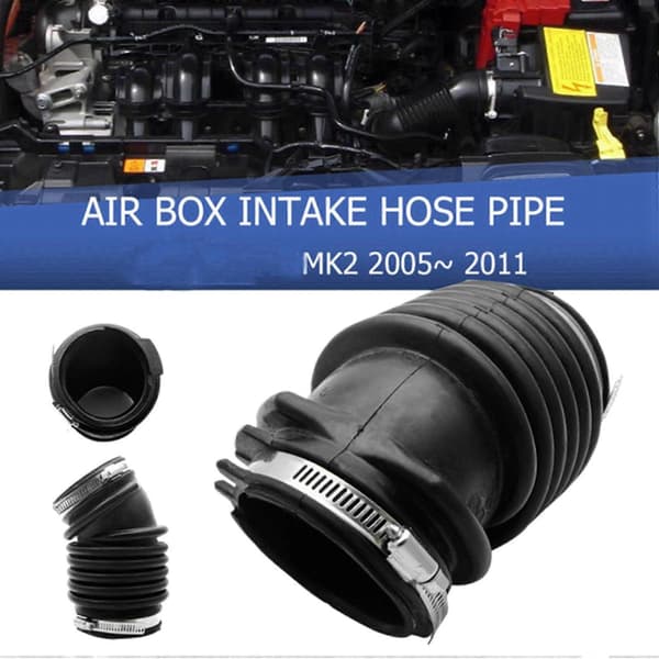 4X luftboks inntaksslange for Focus MK2 2005-2011 C-Max induksjon 1684286 Black
