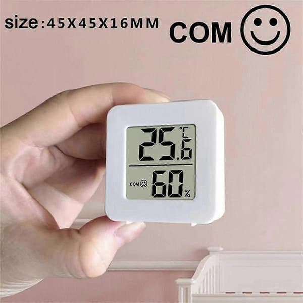 10X Mini Indendørs Termometer LCD Digital Temperatur Rum Hygrometer Måler Sensor Luftfugtighedsmåler Hjem_Kvalitetsgaver